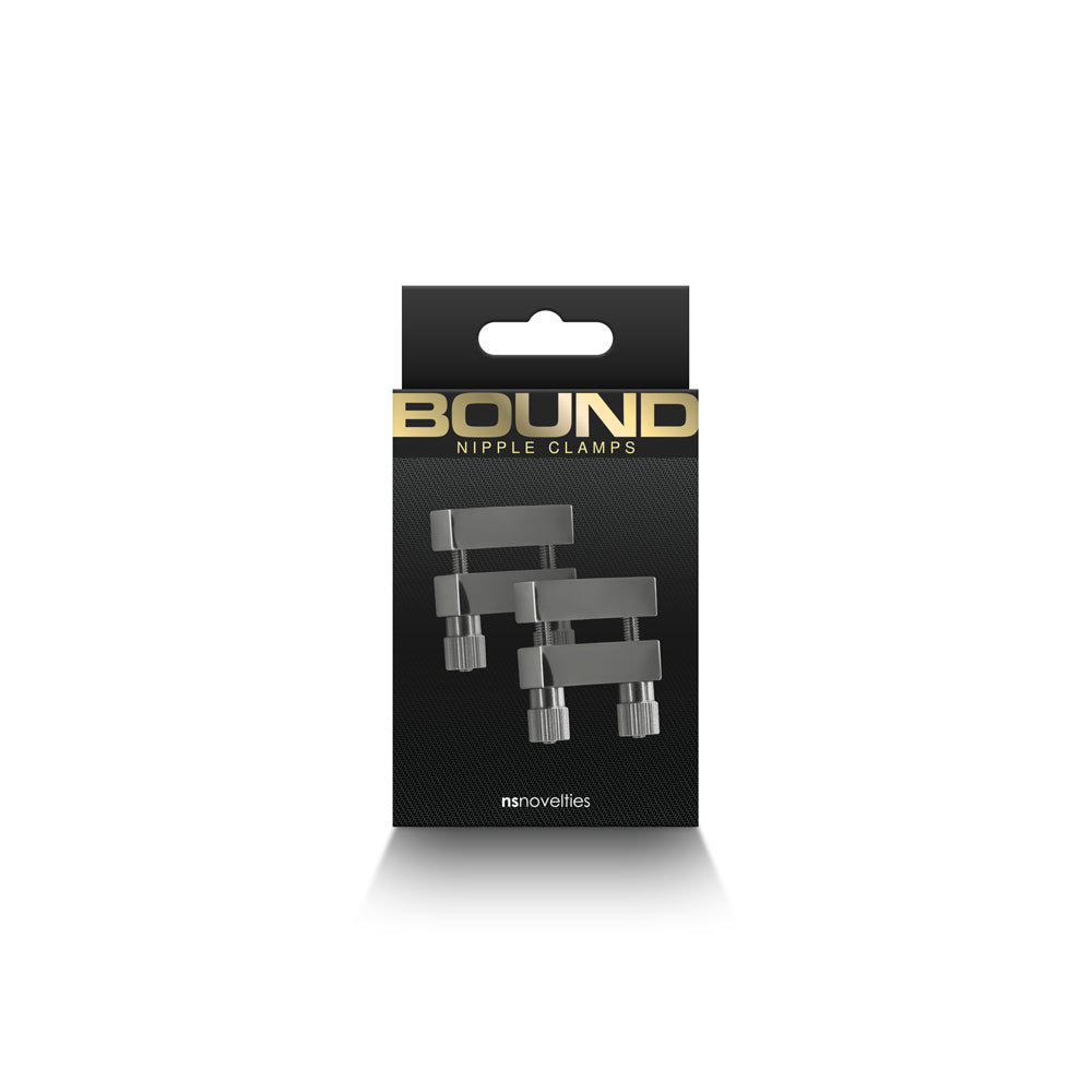 Bound Nipple Clamps V1 Gunmetal – BDSM Metal Nipple Clamp