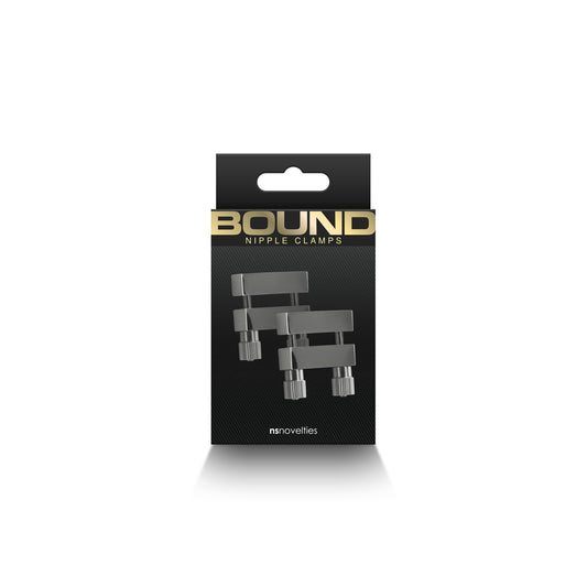 Bound Nipple Clamps V1 Gunmetal – BDSM Metal Nipple Clamp