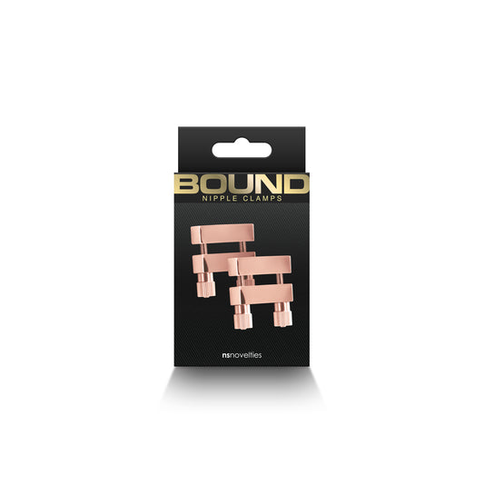 Rose Gold Bound Nipple Clamps V1 – BDSM Toy