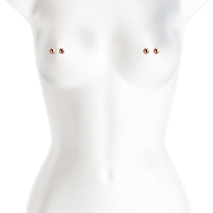 Rose Gold Nipple Clamps M1 Bound