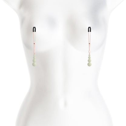 Bound Nipple Clamps G2 – Rose Gold Metal BDSM Nipple Clamp Set