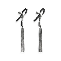 Bound Nipple Clamps D2 Gunmetal – Metal Bondage Clamps for BDSM Play