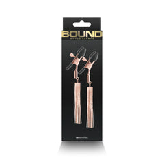 Bound Nipple Clamps D2 Rose Gold – Adjustable BDSM Gear