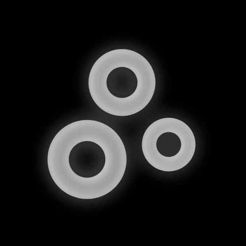 Firefly – 3pc Bubble Rings Set – Stretchy Glow-in-the-Dark Rings for Enhanced Pleasure