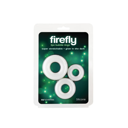 Firefly – 3pc Bubble Rings Set – Stretchy Glow-in-the-Dark Rings for Enhanced Pleasure