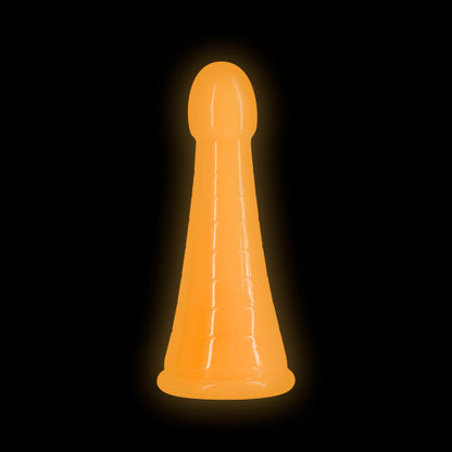 Playful and body safe TPE dildos that glow in the dark
