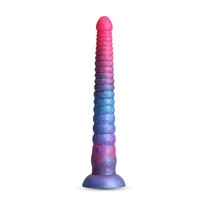 Colours Stacked 12" Dildo Pink/Blue