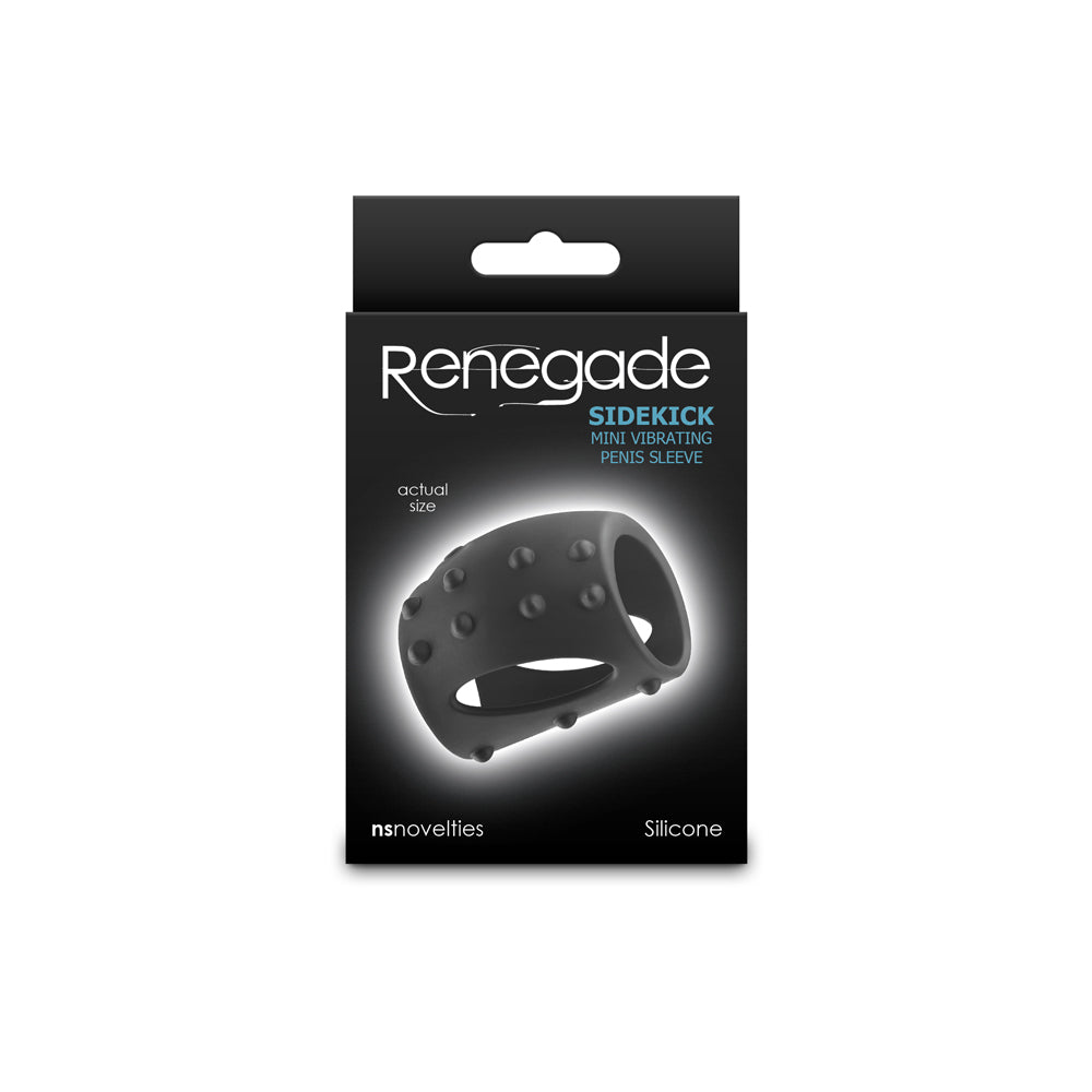 Renegade Sidekick Black Stroker – Textured Male Masturbator Sleeve for Intense Sensation
