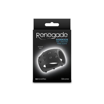 Renegade Sidekick Black Stroker – Textured Male Masturbator Sleeve for Intense Sensation