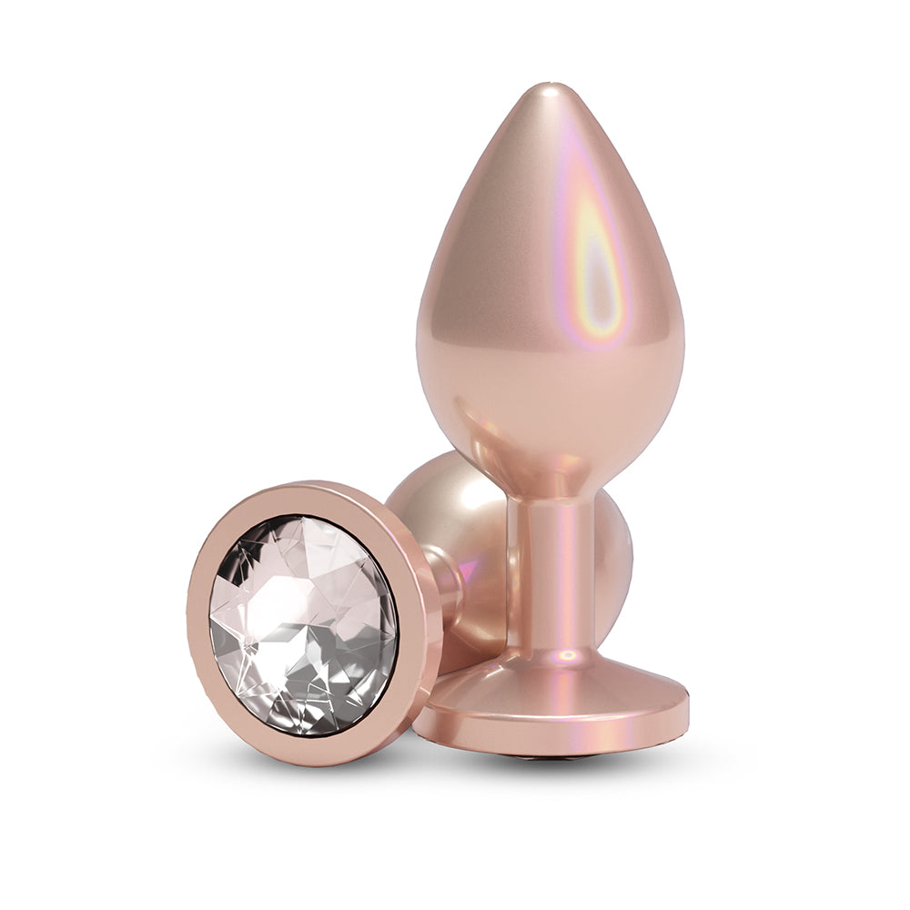 Rear Assets Iridescent Champagne Medium Clear Gem