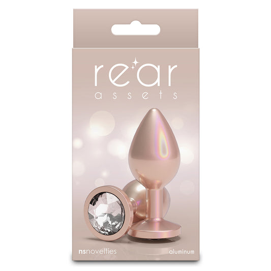 Rear Assets Iridescent Champagne Medium Clear Gem