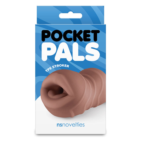 Pocket Pals Mouth Stroker Brown