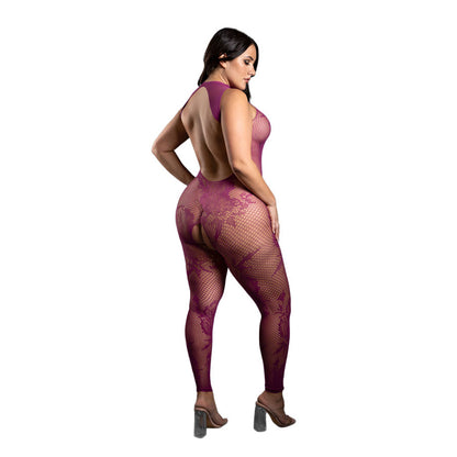 Endless Embrace Crotchless Bodystocking – Queen Size Open-Crotch Lingerie