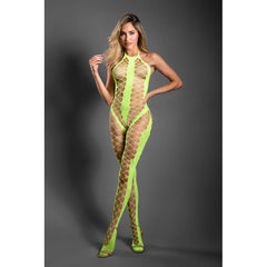 Unstoppable Crotchless Rhinestone Bodystocking – Sparkling Sheer Lingerie for Bold, Sexy Looks