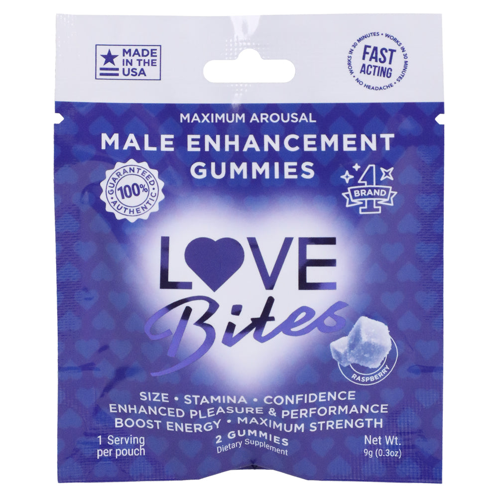 Love Bites Male Enhancements Gummies 12 Pack 2 Pcs Per Pack 0.3 oz.