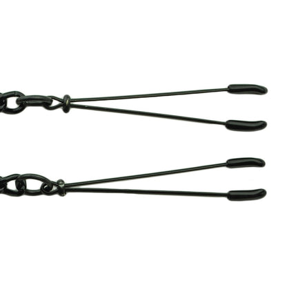Black Tweezer Clamp W/ Link Chain