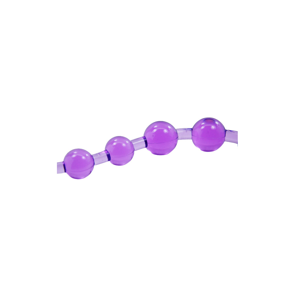 Cloud 9 Classic Purple Silicone Anal Beads - Body-Safe Sex Toy