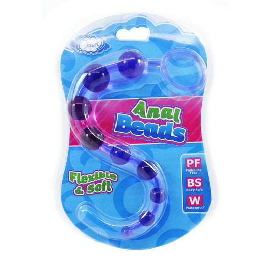 Cloud 9 Classic Purple Silicone Anal Beads - Body-Safe Sex Toy