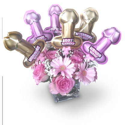 Glitterati Penis Pop Up Balloons 6 Pack - Novelty Party Decor