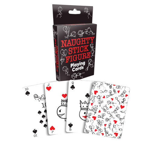 Naughty Stick Figures Playing Cards - Fun & Cheeky Adult Card Game for Couples & Parties