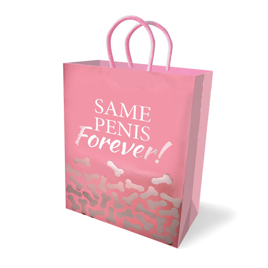 Same Penis Forever Gift Bag - Humorous Adult Gag Gift & Novelty Bag