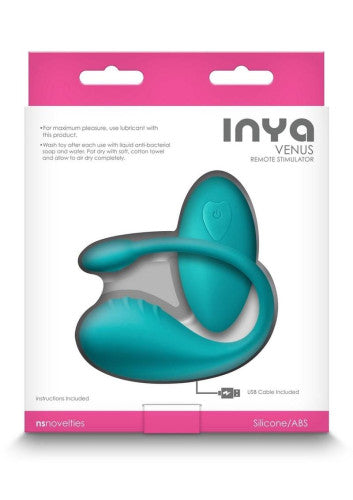 Inya Venus Rechargeable Silicone Vibrator with Remote - Luxurious & Hands-Free Pleasure