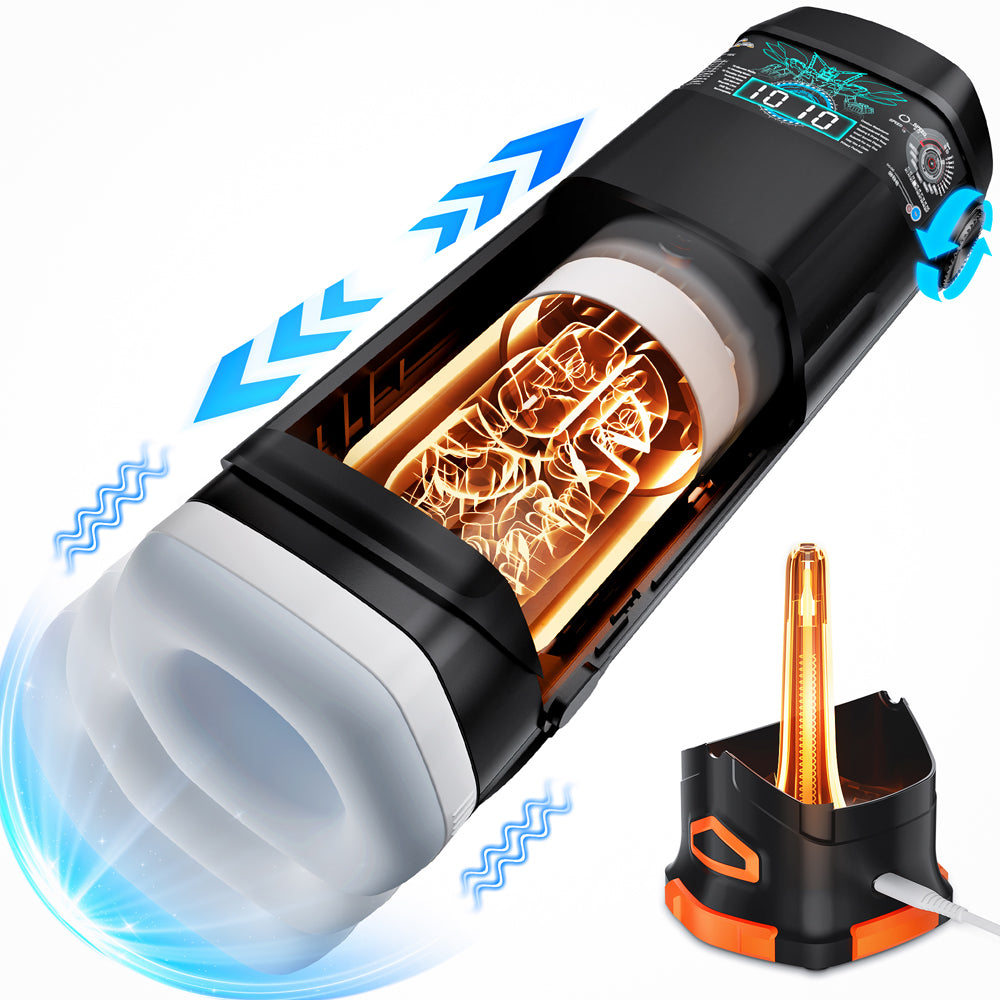 The Titan 01 Black – Rechargeable Powerful Wand Vibrator for Intense Pleasure