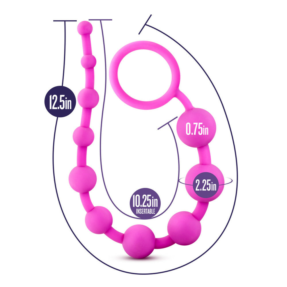 Luxe Pink Silicone Beads – 10-Count Bead Set