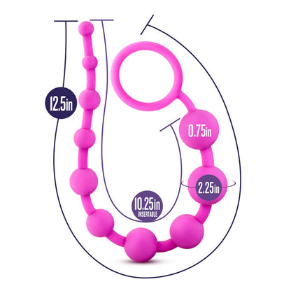 Luxe Pink Silicone Beads – 10-Count Bead Set