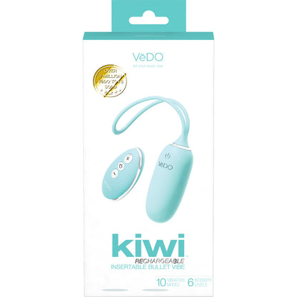 Kiwi Rechargeable Insertible Bullet Tease Me Turquoise