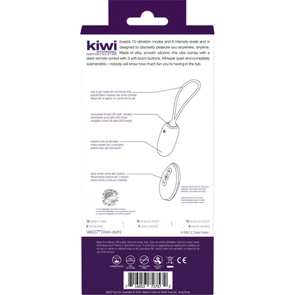 Kiwi Rechargeable Insertible Bullet Deep Purple