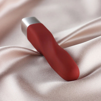 Layla 10 Modes Silicone Twist Bullet Vibrator Red