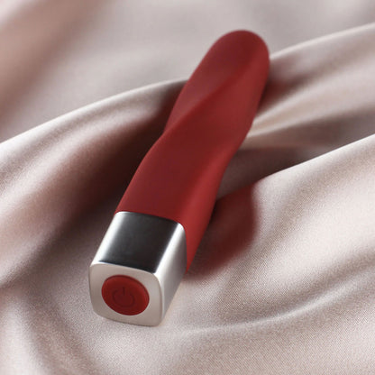 Layla 10 Modes Silicone Twist Bullet Vibrator Red