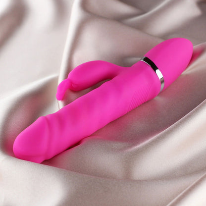 Ruby Thrusting Rabbit Vibrator Pink