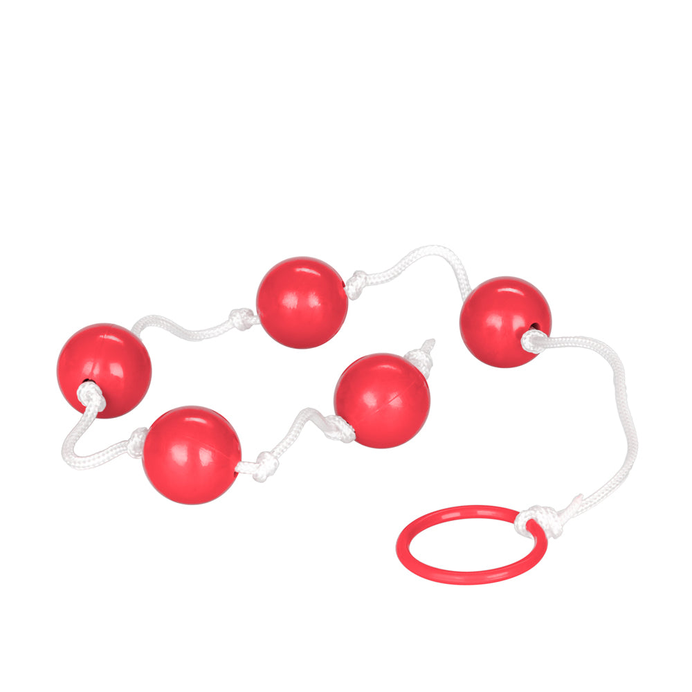 Medium Red Anal Beads – Beaded Anal Toy for Pleasure