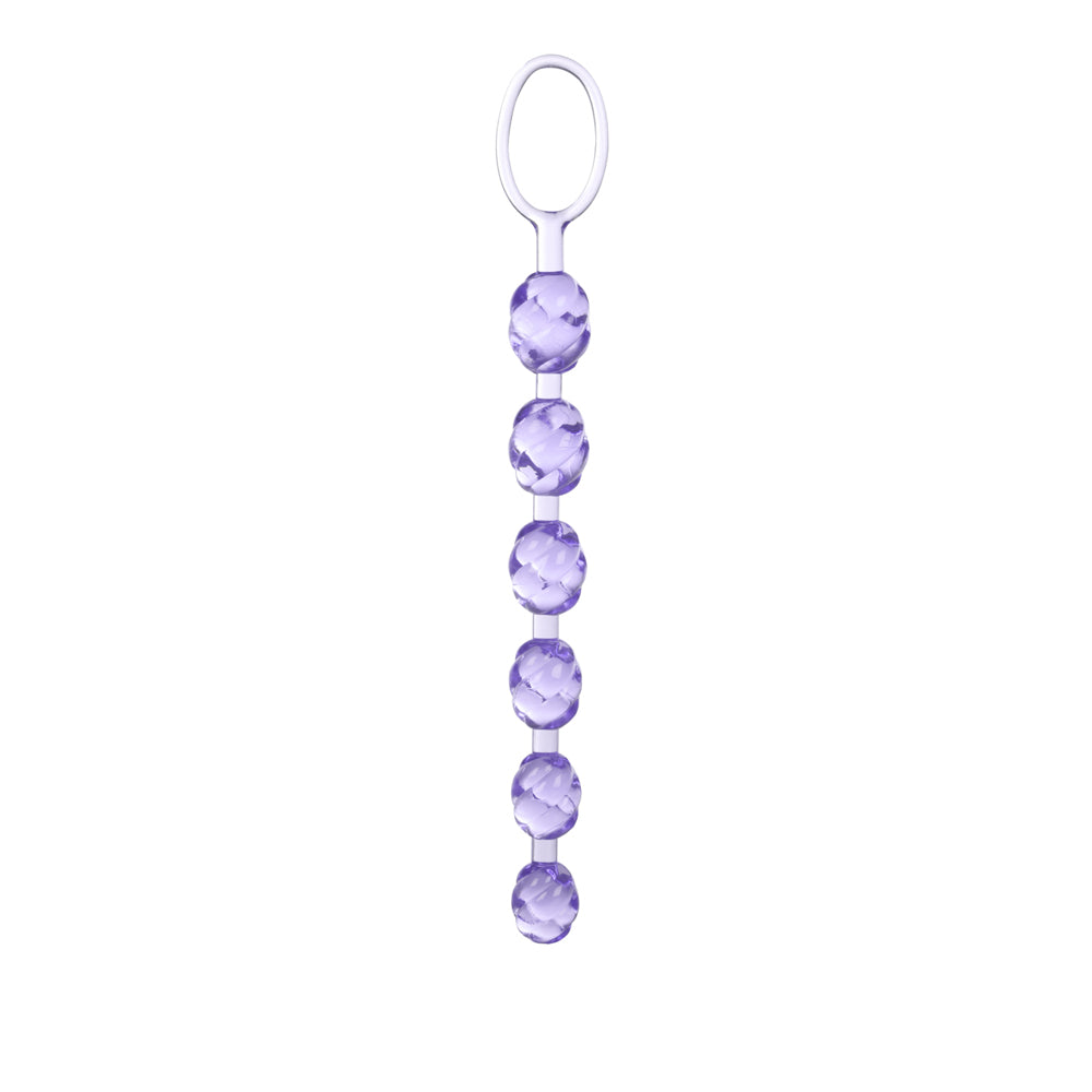 Purple Swirl Pleasure Beads – Anal Beads for Adults, Beaded Sex Toy