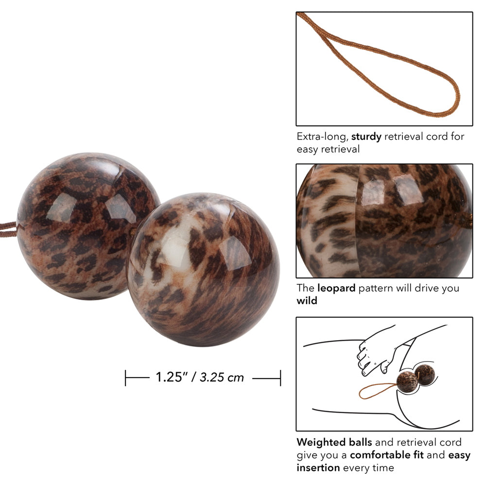 Leopard Duotone Balls - Animal Print Decor Ball Set