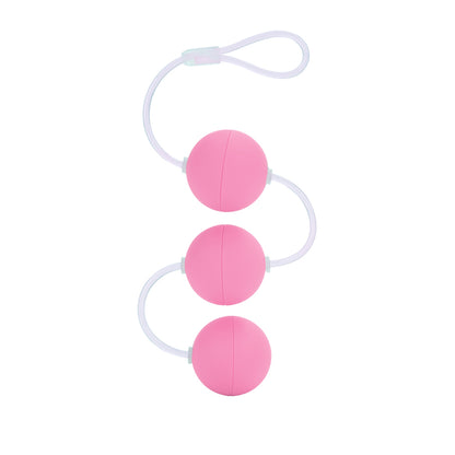 Pink Triple Love Balls – First Time Beginner Kegel Ben Wa Balls Set