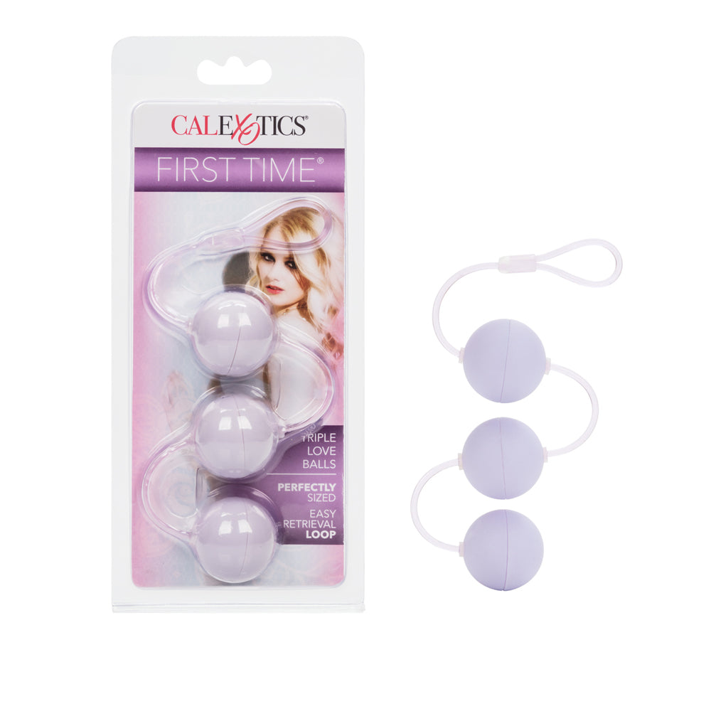 Purple First Time Triple Love Balls - Beginner Kegel Exercise Balls