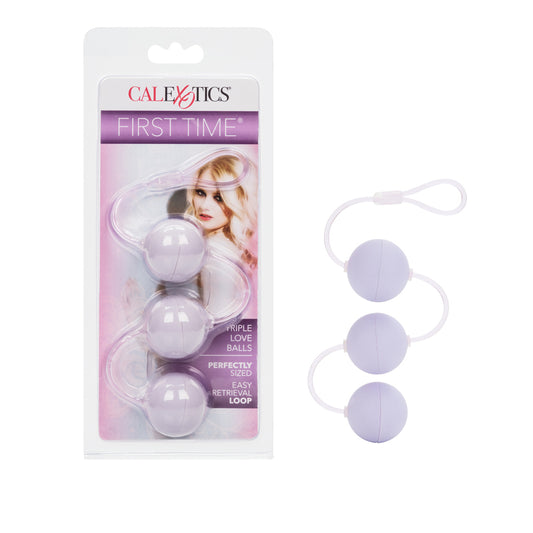 Purple First Time Triple Love Balls - Beginner Kegel Exercise Balls