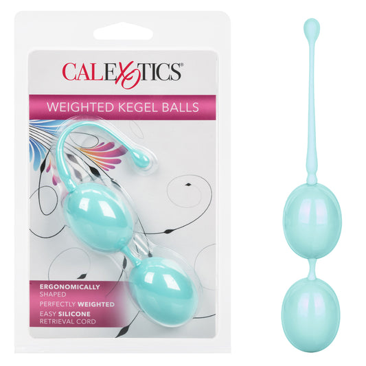Teal Weighted Kegel Balls – Silicone Pelvic Floor Exerciser Set