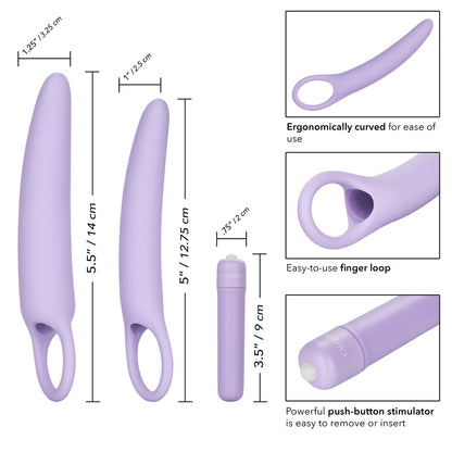 Dr. Laura Berman Isabelle 2-Pack Vibrating Silicone Dilators