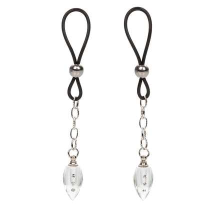 Nipple Play Non-Piercing Nipple Jewelry Crystal Teardrop Clip-On