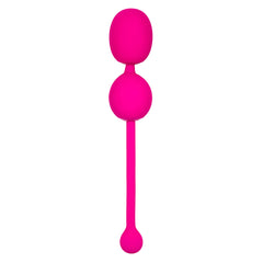Rechargeable Dual Kegel Exerciser - Pink Pelvic Floor Trainer, USB Charging
