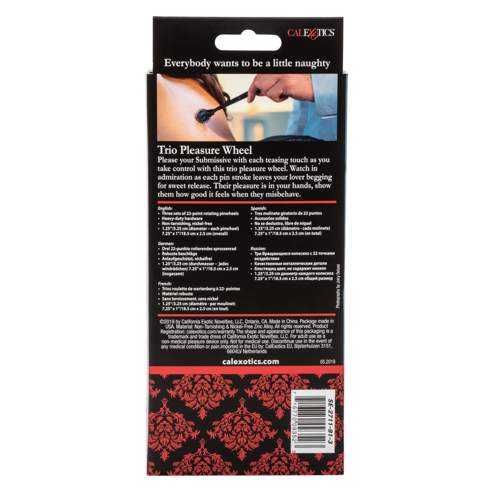 Scandal Trio Pleasure Wheel - Triple-Wheel Sex Toy for Couples