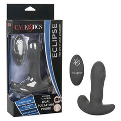 Eclipse Remote Control Dual Pulsating Probe - Wireless Vibrating Anal Massager with Dual Motors for Intense Stimulation