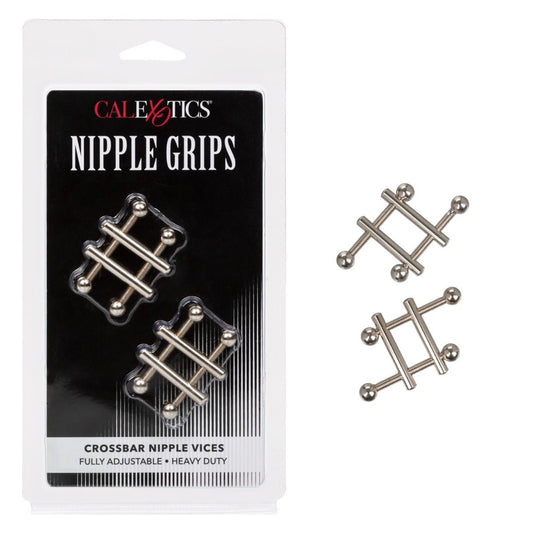 Crossbar Nipple Grips – Adjustable BDSM Nipple Clamps (Nipple Vices)