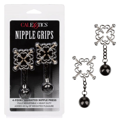 4-Point Weighted Nipple Grips – Nipple Press for Sensual Stimulation
