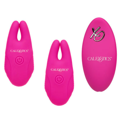 Pink Silicone Remote-Control Nipple Clamps