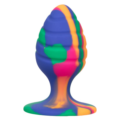 Cheeky Medium Swirl Tie-Dye Anal Plug